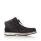 Pazifikblaue Rieker Herren Schnürstiefel F8410-16 mit einer robusten Profilsohle. Schuh Innenseite