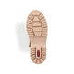 Dunkelbraun-beige Rieker Damen Chelsea Boots Y6272-25 mit einem Reißverschluss. Schuh Laufsohle.