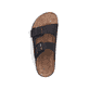 Mules Rieker noires pour homme 21190-00 avec boucles. Chaussure vue de dessus.