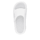 Mules Rieker blanches pour femme W3450-80 avec semelle ultra légère. Chaussure vue de dessus.