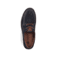 Chaussures à lacets Rieker bleues pour homme B5220-14 en cuir velours. Chaussure vue de dessus.