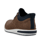 Braune Rieker Herren Slipper 11357-24 mit easy Hineinschlüpf-Möglichkeit. Schuh von hinten.