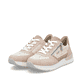 Rosane Rieker Damen Sneaker Low 58902-31 mit einem Reißverschluss. Schuhpaar seitlich schräg.