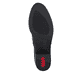 Schwarze Rieker Damen Hochschaftstiefel 73955-00 aus Glattleder. Schuh Laufsohle.