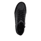 Schwarze Rieker Damen Sneaker High W0171-00 aus Glattleder mit Reißverschluss. Schuh Laufsohle.