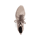 
Hellbeige Rieker Damen Stiefeletten Y0820-64 mit Schnürung und Reißverschluss. Schuh von oben