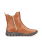 Braune Rieker Damen Chelsea Boots 57560-24 mit einem Reißverschluss. Schuh Innenseite.