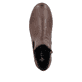 Chelsea Boots Rieker marron pour femmes 43072-22 avec fermeture éclair. Chaussure vue de dessus.
