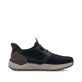 Mocassins Rieker bleus pour homme 06051-14 avec fonction easy in Ready2GO. Chaussure vue de l'arrière.