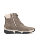 Grau-beige Rieker Damen Schnürstiefel 45925-25 mit wasserabweisender TEX-Membran. Schuh Innenseite.
