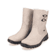 
Tiefschwarze Rieker Damen Kurzstiefel Z68M1-01 mit einer schockabsorbierenden Sohle. Schuh seitlich schräg