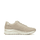Beige Rieker Damen Sneaker Low N9517-62 mit Reißverschluss sowie Extraweite H. Schuh Innenseite.