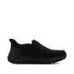 Mocassins Rieker noirs pour homme 06052-00 en cuir suédé. Chaussure vue de l'arrière.