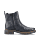 Schieferblaue Rieker Damen Chelsea Boots Z3561-14 mit einer schockabsorbierenden Sohle. Schuh Innenseite