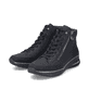 Weiße Rieker Damen Sneaker Low M5520-91 mit einer strapazierfähigen Sohle. Schuh Außenseite gespiegelt.
