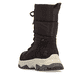 Dunkelbraune Rieker Damen Kurzstiefel Z3950-25 mit dem umdrehbaren Glacier Grip. Schuh von hinten.