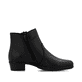Schwarze Rieker Damen Stiefeletten Y0797-00 aus Glattleder. Schuh Innenseite.