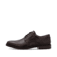 Dunkelbraune Rieker Herren Schnürschuhe 13523-25 aus Glattleder. Schuh Außenseite.