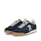 Blaue Rieker Sport Damen Sneaker Low W4000-15. Schuhpaar seitlich schräg.