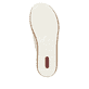 Beige Rieker Damen Pantoletten 62751-60 mit floralem Muster sowie Extraweite H. Schuh Laufsohle.