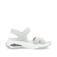 Grüne vegane Rieker Damen Trekkingsandalen W3152-52 mit einem Klettverschluss. Schuh Innenseite.