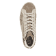 Baskets montantes Rieker beiges pour femme N5931-62 avec imprimé animal. Semelle extérieure de la chaussure.