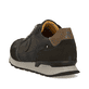 Graue Rieker Herren Sneaker Low U0305-45 mit leichter und griffiger Sohle. Schuh von hinten.