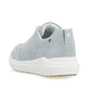 Blaue Rieker Damen Sneaker Low W1101-12 mit super leichter und flexibler Sohle. Schuh von hinten.