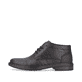 
Tiefschwarze Rieker Herren Schnürschuhe 17604-00 mit einer schockabsorbierenden Sohle. Schuh Außenseite