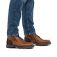 Braune Rieker Herren Schnürstiefel F2710-25 aus Glattleder. Schuh am Fuß.