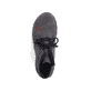 Graue Rieker Damen Schnürstiefel 55031-45 mit einer schockabsorbierenden Sohle. Schuh von oben