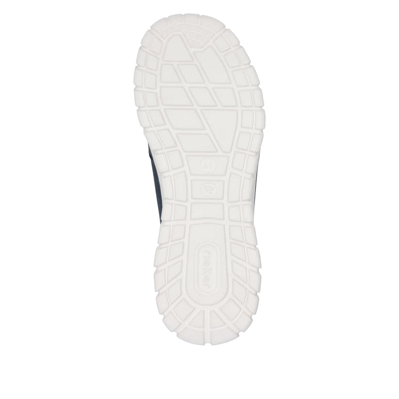 Blaue Rieker Herren Sneaker Low 04301-14 mit einem Reißverschluss. Schuh Laufsohle.