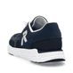 Blaue Rieker Herren Sneaker Low 09100-14 mit einer Gummischnürung. Schuh von hinten.