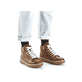 Kastanienbraune Rieker Damen Kurzstiefel 73691-24 mit einer robusten Profilsohle. Schuh Innenseite