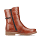 Fuchsbraune Rieker Damen Kurzstiefel 73551-24 mit einer robusten Profilsohle. Schuh Innenseite