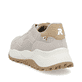 Beige waschbare Rieker Herren Sneaker Low U1302-62 mit einer Schnürung. Schuh von hinten.