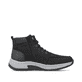 Schwarze Rieker Herren Schnürstiefel 11020-00 mit wasserabweisender TEX-Membran. Schuh Innenseite.