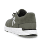 Grüne Rieker Herren Sneaker Low 09100-54 mit einer Gummischnürung. Schuh von hinten.