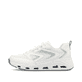 Weiße Rieker Damen Sneaker Low N5205-80 mit Schnürung sowie ultraleichter Sohle. Schuh Außenseite.