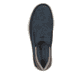 Blaue Rieker Herren Slipper 16952-14 mit einem Gummizug sowie der Extraweite H. Schuh von oben.