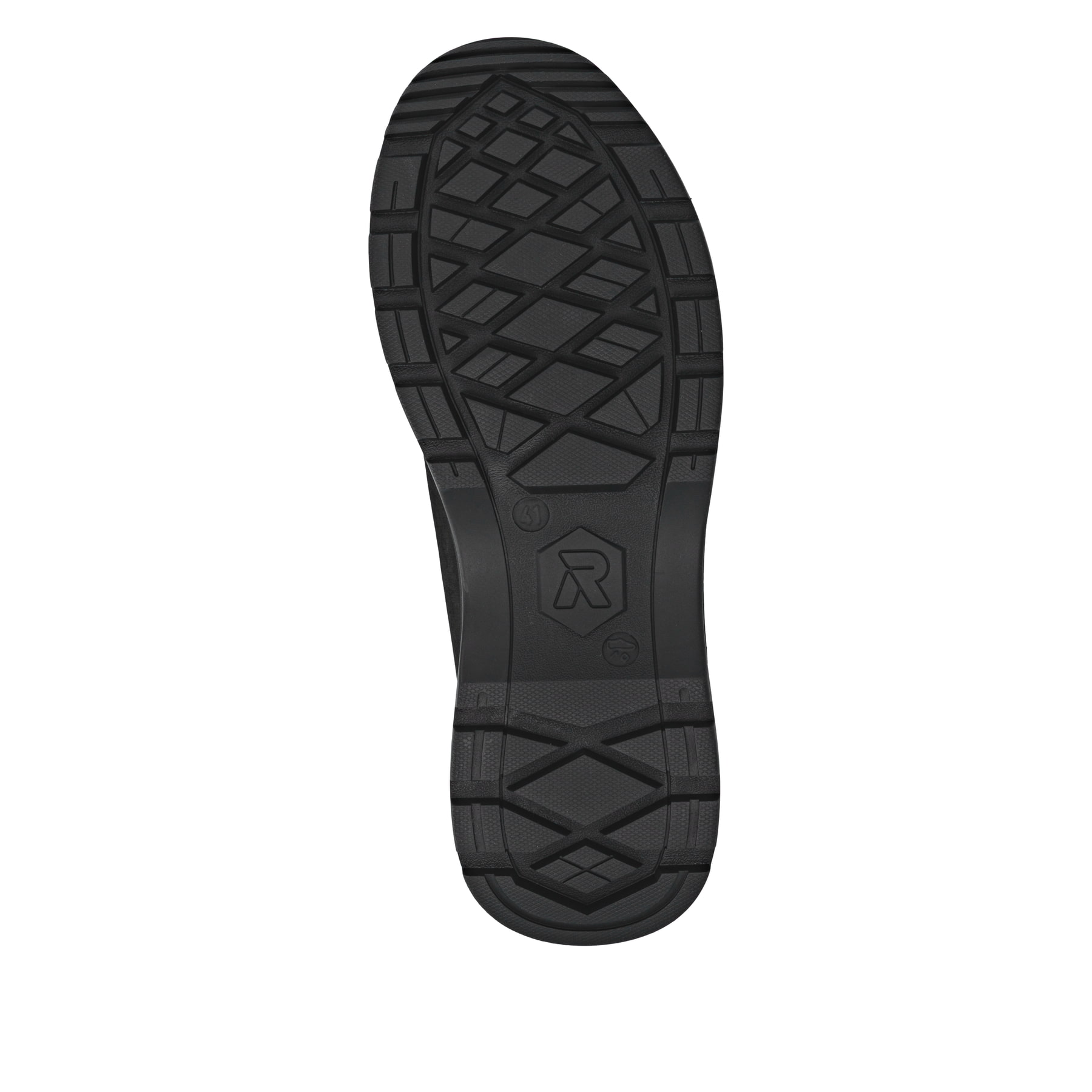 Schwarze Rieker Herren Schnürstiefel U1670-00 mit wasserabweisender TEX-Membran. Schuh Laufsohle.
