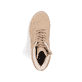 Hellbeige Rieker Damen Biker Boots 74532-60 mit einem Reißverschluss. Schuh Laufsohle.