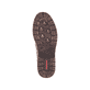 
Nachtschwarze Rieker Damen Kurzstiefel 94689-00 mit einer Profilsohle mit Blockabsatz. Schuh seitlich schräg