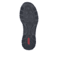 
Azurblaue Rieker Damen Slipper N3271-35 mit Gummizug sowie einer leichten Sohle. Schuh Laufsohle