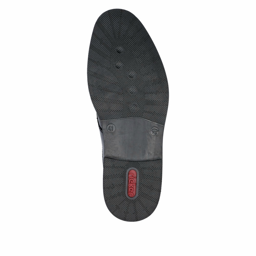 Schwarze Rieker Herren Schnürschuhe 13510-00 mit der Komfortweite G 1/2. Schuh Laufsohle.