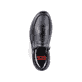 
Glanzschwarze Rieker Herren Slipper 19972-00 mit einer schockabsorbierenden Sohle. Schuh von oben