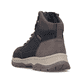 Schwarze Rieker Herren Schnürstiefel 30212-00 mit wasserabweisender TEX-Membran. Schuh von hinten.