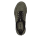 Baskets basses Rieker vertes pour femme M6058-54 avec bande élastique. Semelle extérieure de la chaussure.