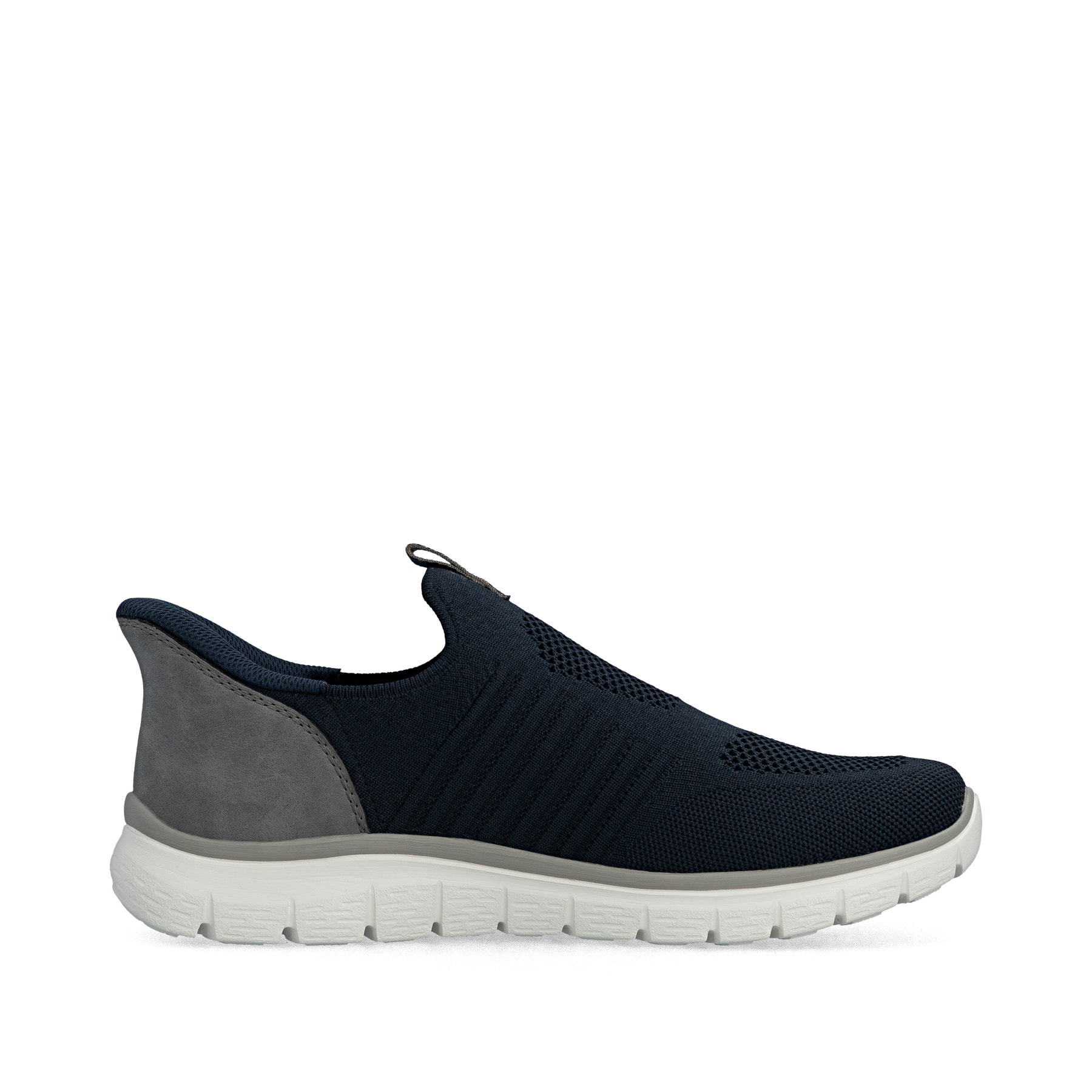 Mocassins Rieker bleus pour homme B6659-15 avec fonction easy in Ready2GO. Intérieur de la chaussure.