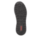 Weiße Rieker Damen Sneaker Low N1403-80 mit Reißverschluss sowie Extraweite H. Schuh Außenseite gespiegelt.